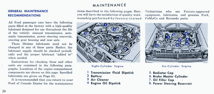 1965 Ford Owners Manual Page 14